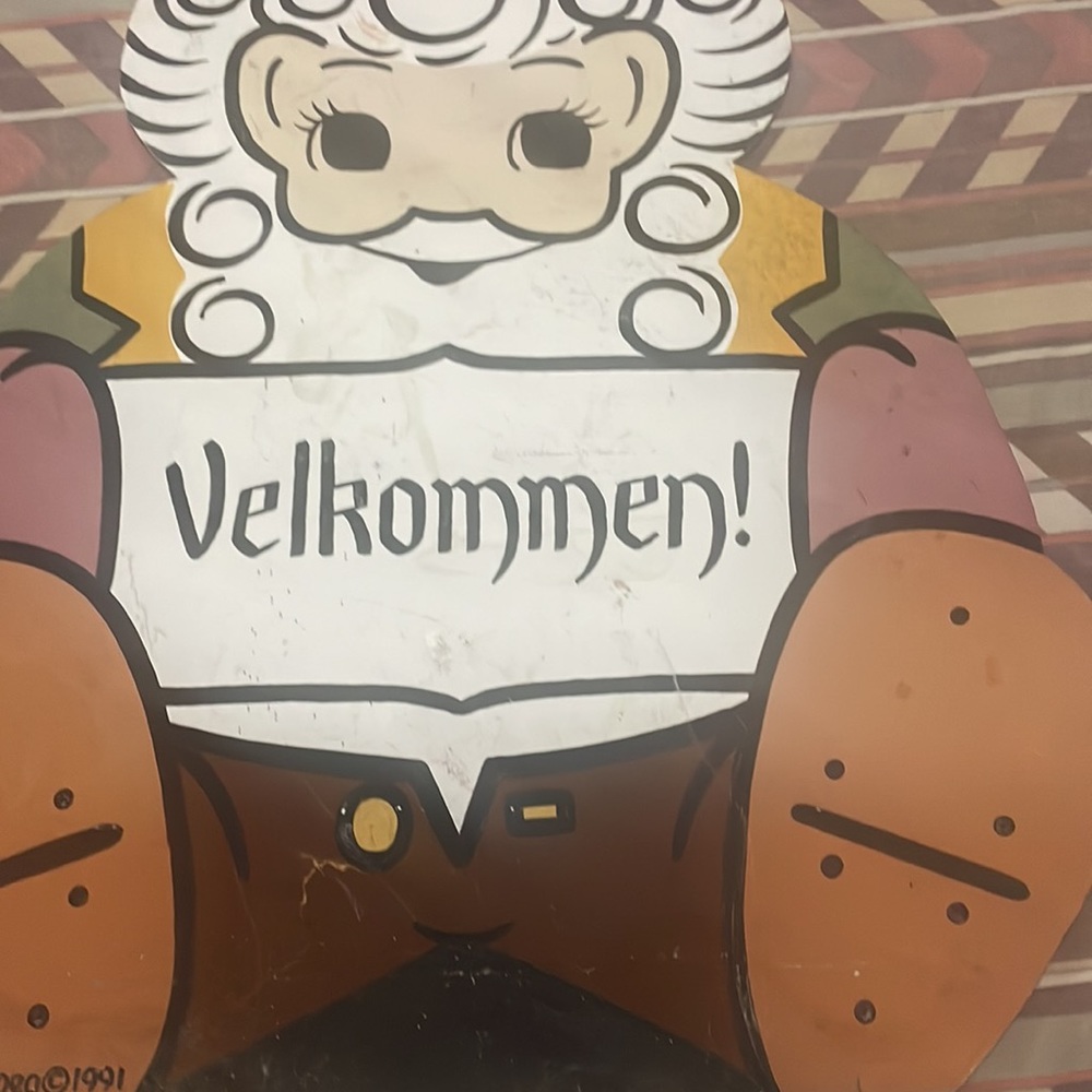 Rare “Velkommen”  Sign by B.Horquilla 1991